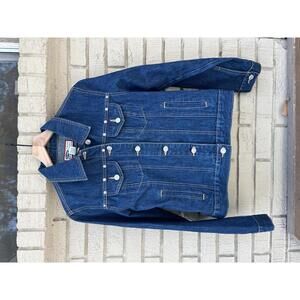 Vintage Y2K Old Navy Denim Jean Jacket Studs Like New Boho Western Classic